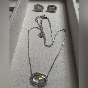 Kendra Scott Elisa Baguette Necklace & Earrings Set ✨